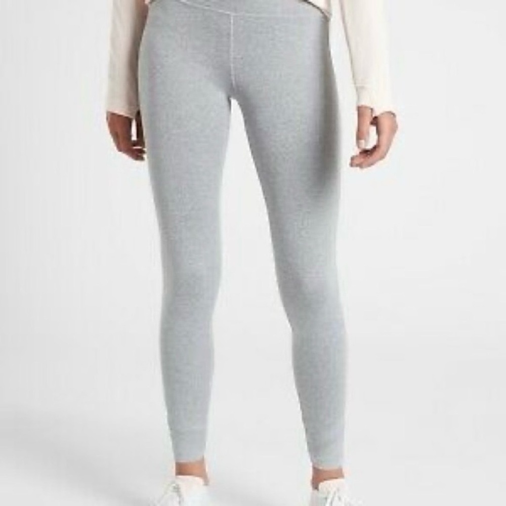 Athleta Girl size medium (8-10) grey Major league mesh Leggings